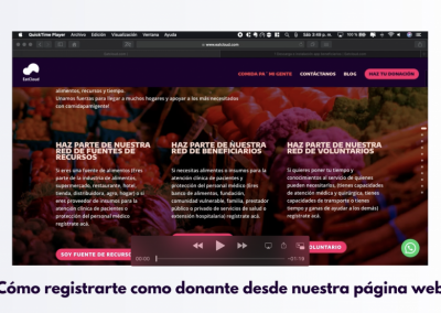 1 Creación de donante en formulario web