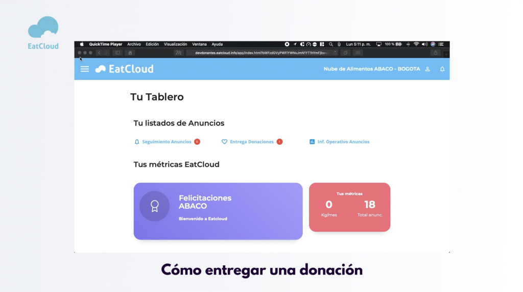 3 Entrega de donación