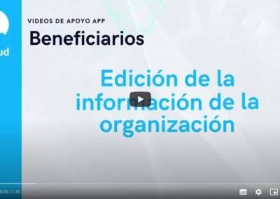 2 Edición de la información de la organización
