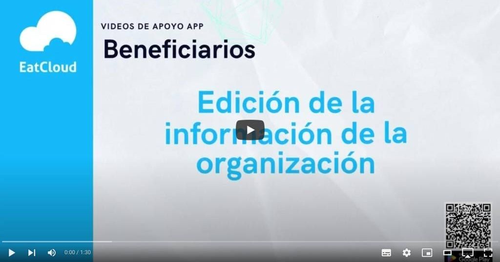 2 Edición de la información de la organización