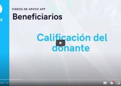 12 Calificación del donante