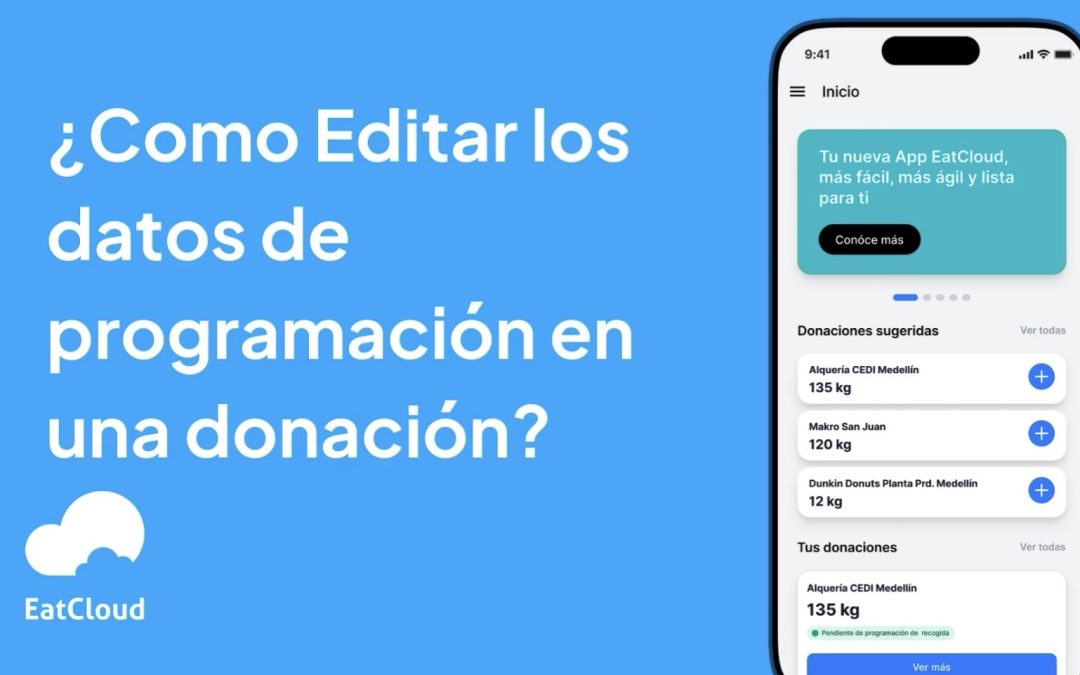 7. ¿Cómo editar los datos de programación en una donación? 