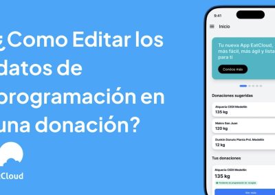 7. ¿Cómo editar los datos de programación en una donación? 